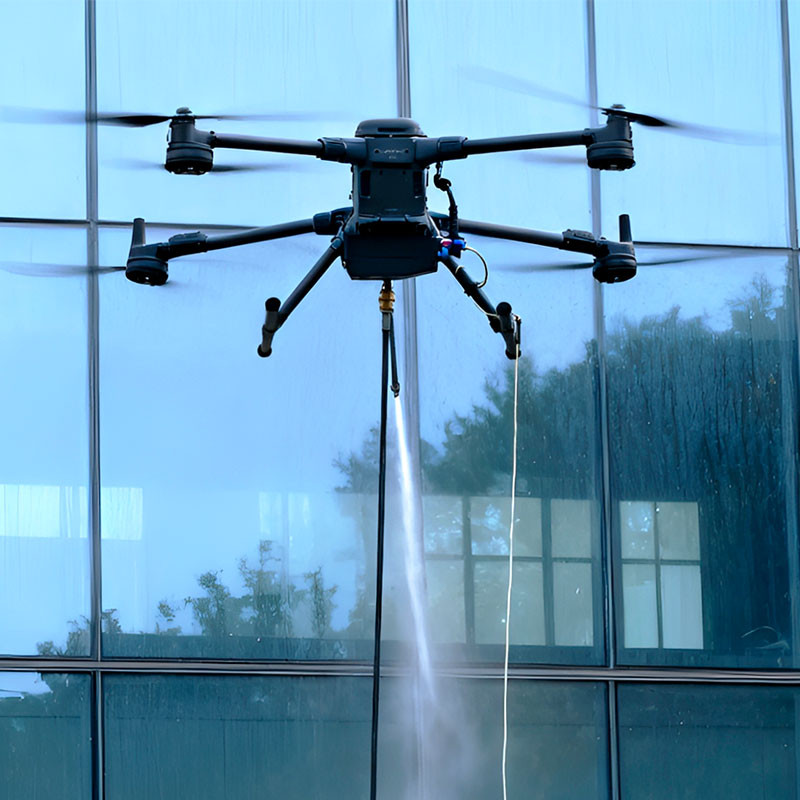 M400 industriell vaskerdrone nærbilde